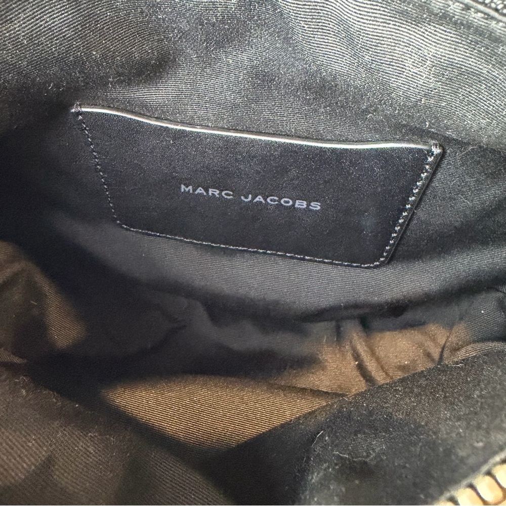 Rare Marc Jacobs Pushlock Mini Hobo Bag Black Leather Small Designer Shoulder - Picture 8 of 11